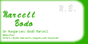 marcell bodo business card